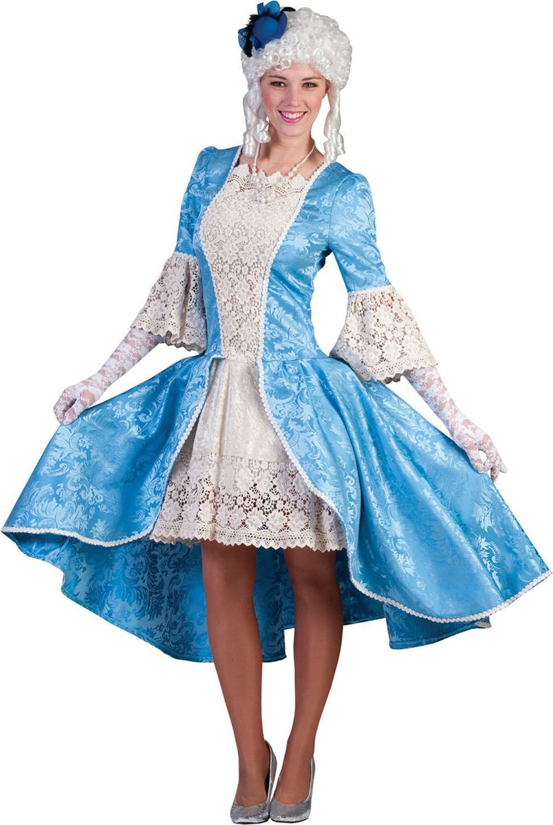 Middeleeuwen & Renaissance Kostuum | Rococo Calciano Jurk Vrouw | Maat 40-42 | Carnaval kostuum | Verkleedkleding